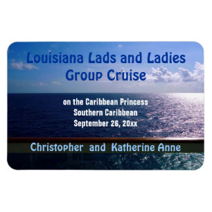 Ocean Blue Custom Door Marker Magnet