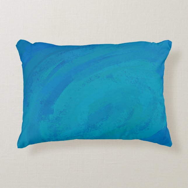 Ocean Blue Decorative Cushion (Front)