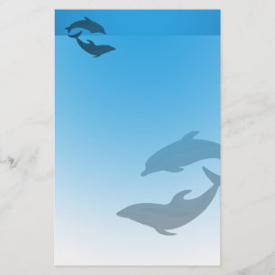 Ocean Blue Dolphins Stationary Stationery