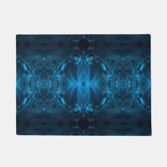 Ocean Blue Elegance Door Mat (Front)