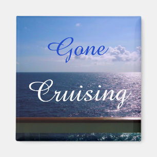 Ocean Blue Gone Cruising Magnet