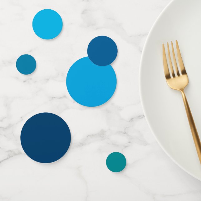 Ocean Blue Gradient Theme Party Table Confetti (Group)