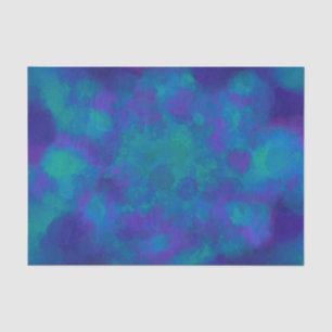 Ocean Blue Green Teal Nautical Watercolor Abstract Tissue Paper