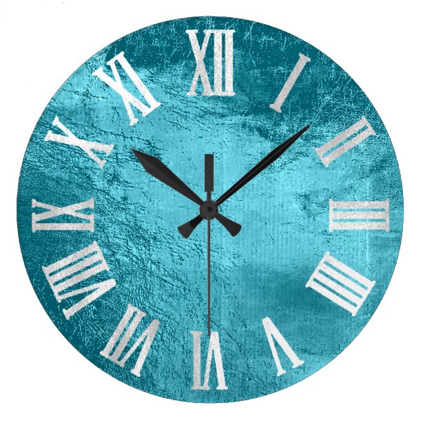 Blue Wall Clocks | Zazzle UK