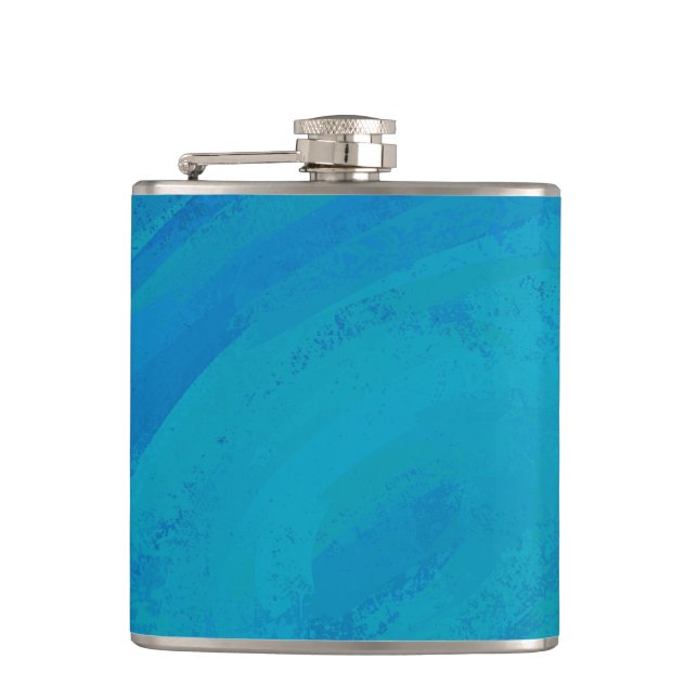 Ocean Blue Hip Flask (Front)