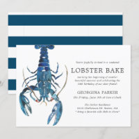 Ocean Blue Lobster Bake Birthday | Striped
