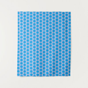 Ocean Blue Maori Sun Tribal Turtles Tapestry