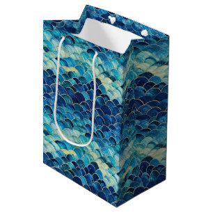 Ocean Blue Mermaid Medium Gift Bag