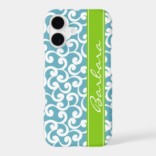 Ocean Blue Monogrammed Elements Print