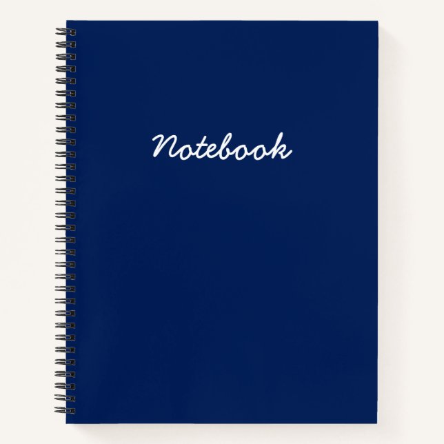 Ocean Blue Notebook (Front)