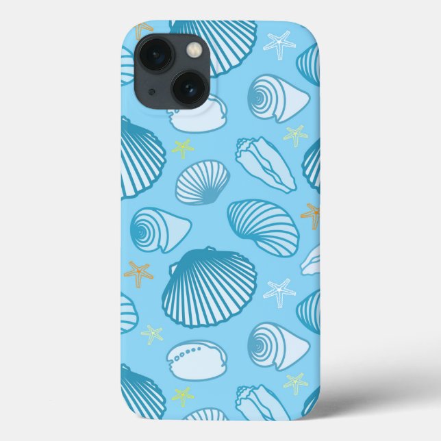 Ocean Blue Pattern Case-Mate iPhone Case (Back)