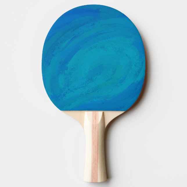 Ocean Blue Ping Pong Paddle (Back)