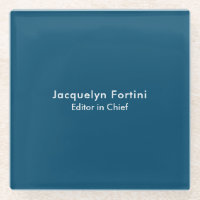 Ocean Blue Plain Elegant Modern Minimalist