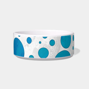 Ocean Blue Polka Dots Bowl