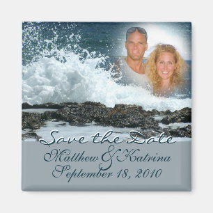 Ocean Blue/ Save the Date Magnet