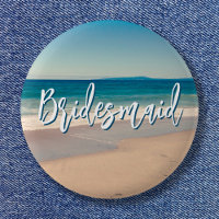 Ocean Blue Scenic Beach Photo Bridesmaid
