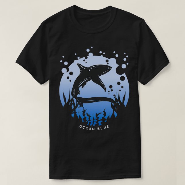 Ocean Blue T-Shirt (Design Front)