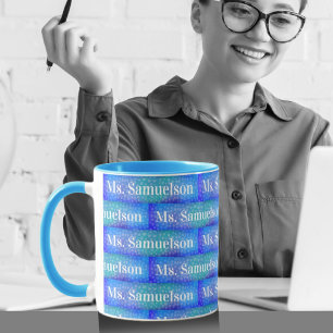 Ocean Blue Teacher Appreciation Mug