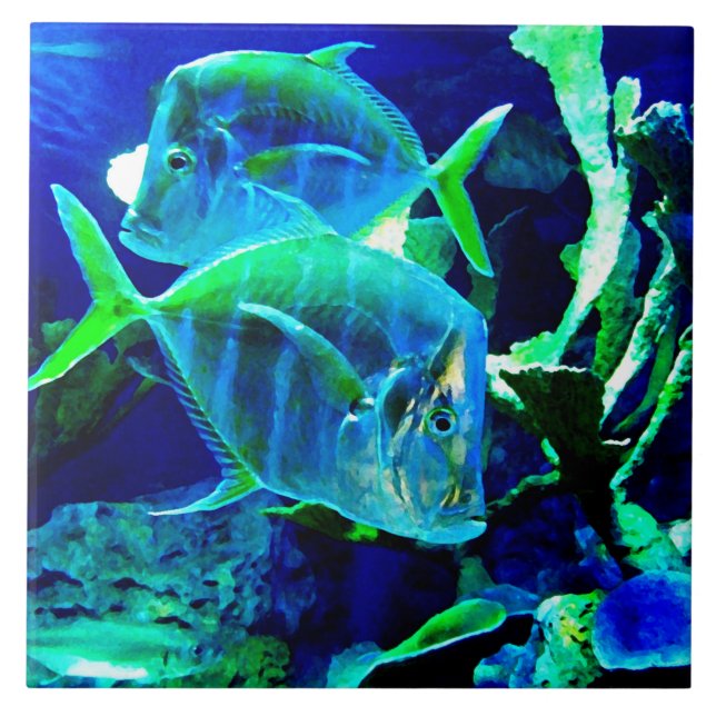 Ocean Blue Tile (Front)