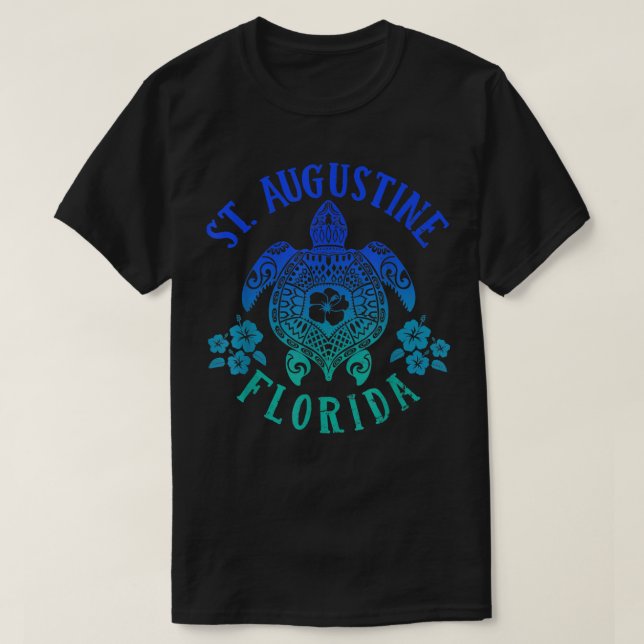 Ocean Blue Tribal St T-Shirt (Design Front)