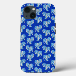 Ocean Blue Tribal Tattoo Manatees iPhone 13 Case