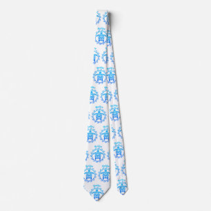 Ocean Blue Tribal Turtle Belise Tie