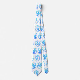 Ocean Blue Tribal Turtle Cabo San Lucas Tie