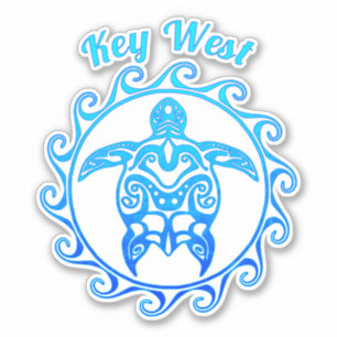 Ocean Blue Tribal Turtle Key West