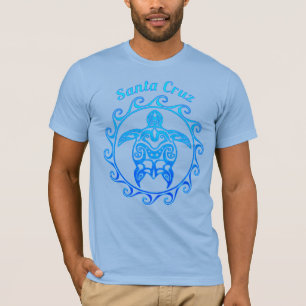 Ocean Blue Tribal Turtle Santa Cruz T-Shirt