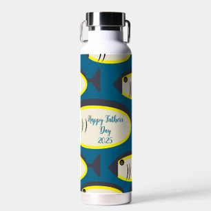 Ocean Blue Tuna Fish Marine Animal Father's Day Water Bottle