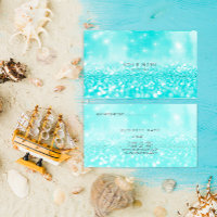 Ocean Blue Turquoise Glitter Sparkly Stylist Vip
