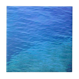 Ocean blue water waves tile