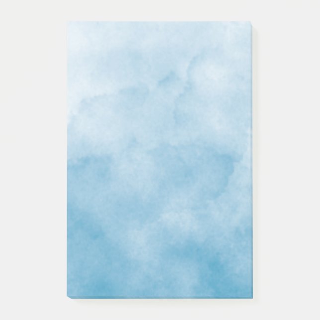 ocean blue watercolor background backdrop wrapping post-it notes (Front)