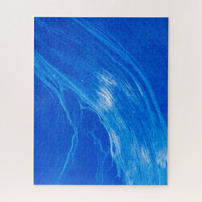Ocean Blue Waves Summer Time Jigsaw Puzzle (Vertical)
