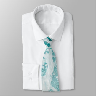 Ocean Blue Waves Tie