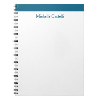 Ocean Blue & White Professional Unique Classical Notebook