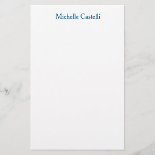 Ocean Blue & White Professional Unique Classical Stationery