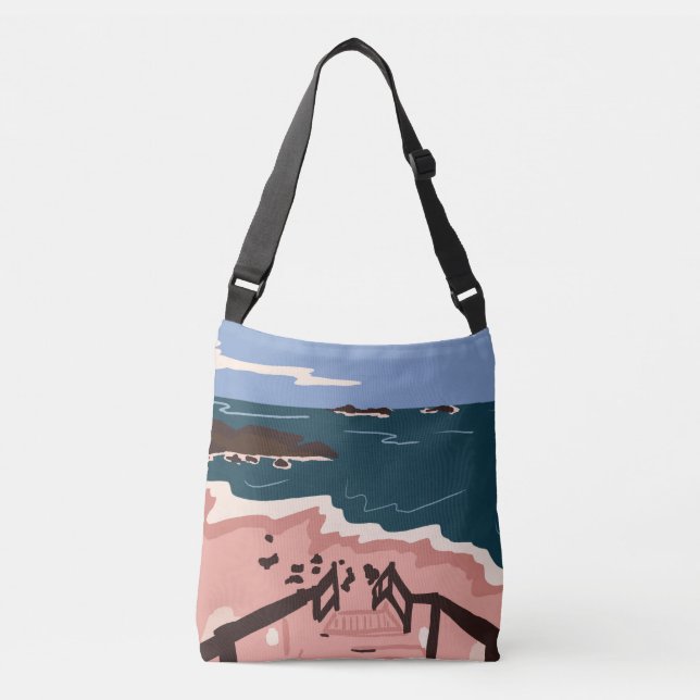 Ocean Blues Crossbody Bag (Front)