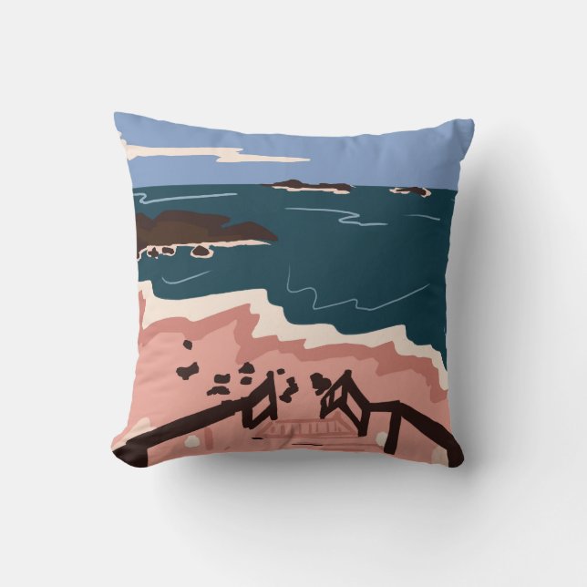 Ocean Blues Cushion (Front)