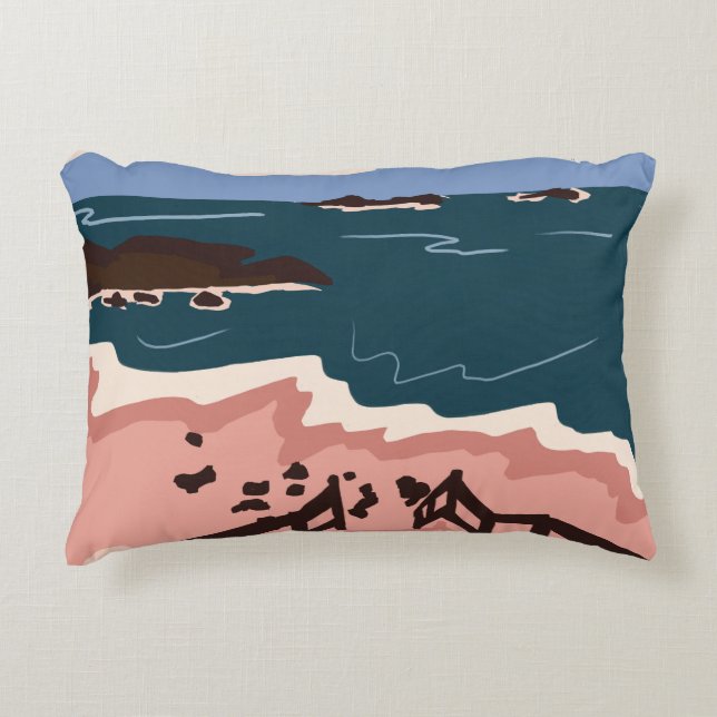 Ocean Blues Decorative Cushion (Front)
