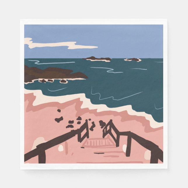 Ocean Blues Napkin (Front)