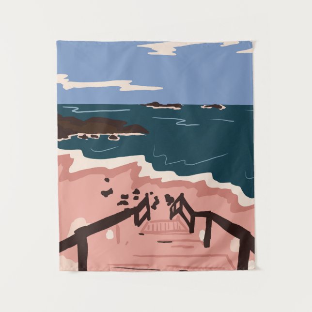 Ocean Blues Tapestry (Front)