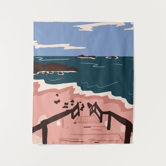 Ocean Blues Tapestry (Front)