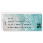 Ocean Boarding Pass Destination Wedding QR code