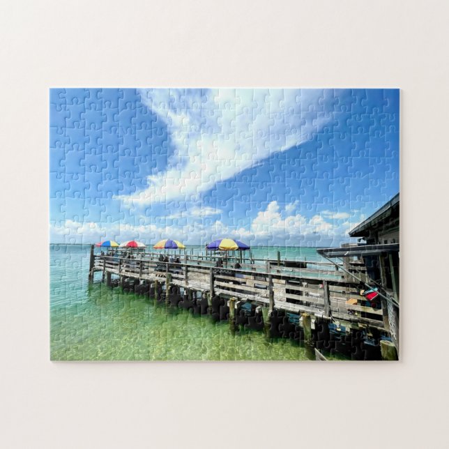 Ocean Boardwalk Destin Florida Photography Jigsaw Puzzle (Horizontal)