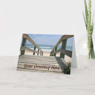 Ocean Boardwalk Greeting Card