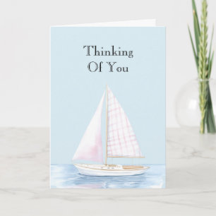 Ocean Boat Thinking of You Card
