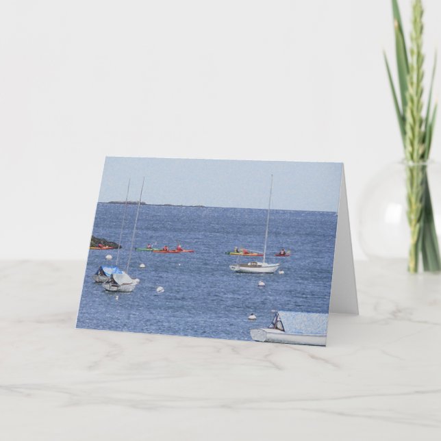 Ocean boats Card (Front)