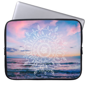 Ocean Boho Mandala   Laptop Sleeve