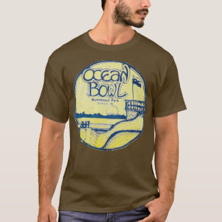 Ocean bowl skateboard park design T-Shirt